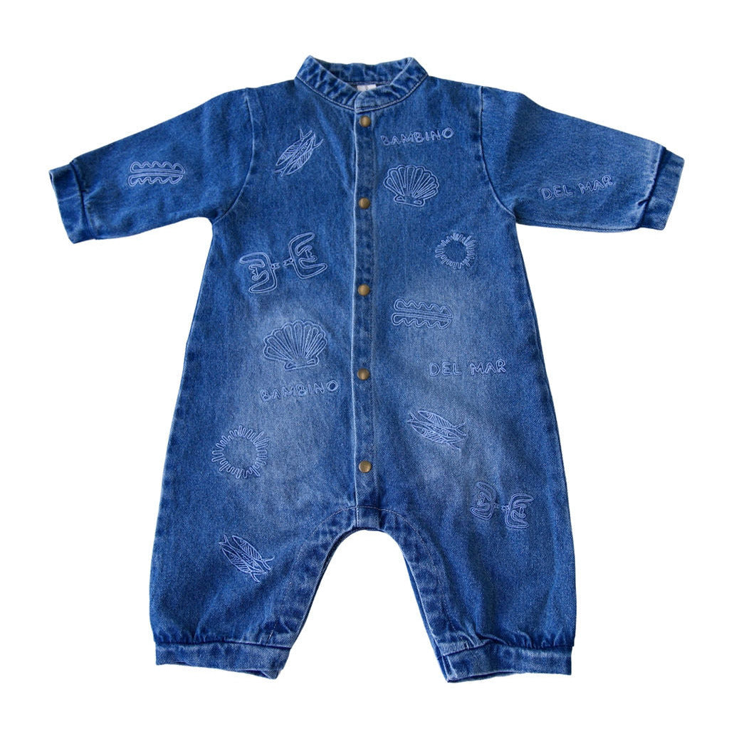 Denim Boiler Suit - Azure