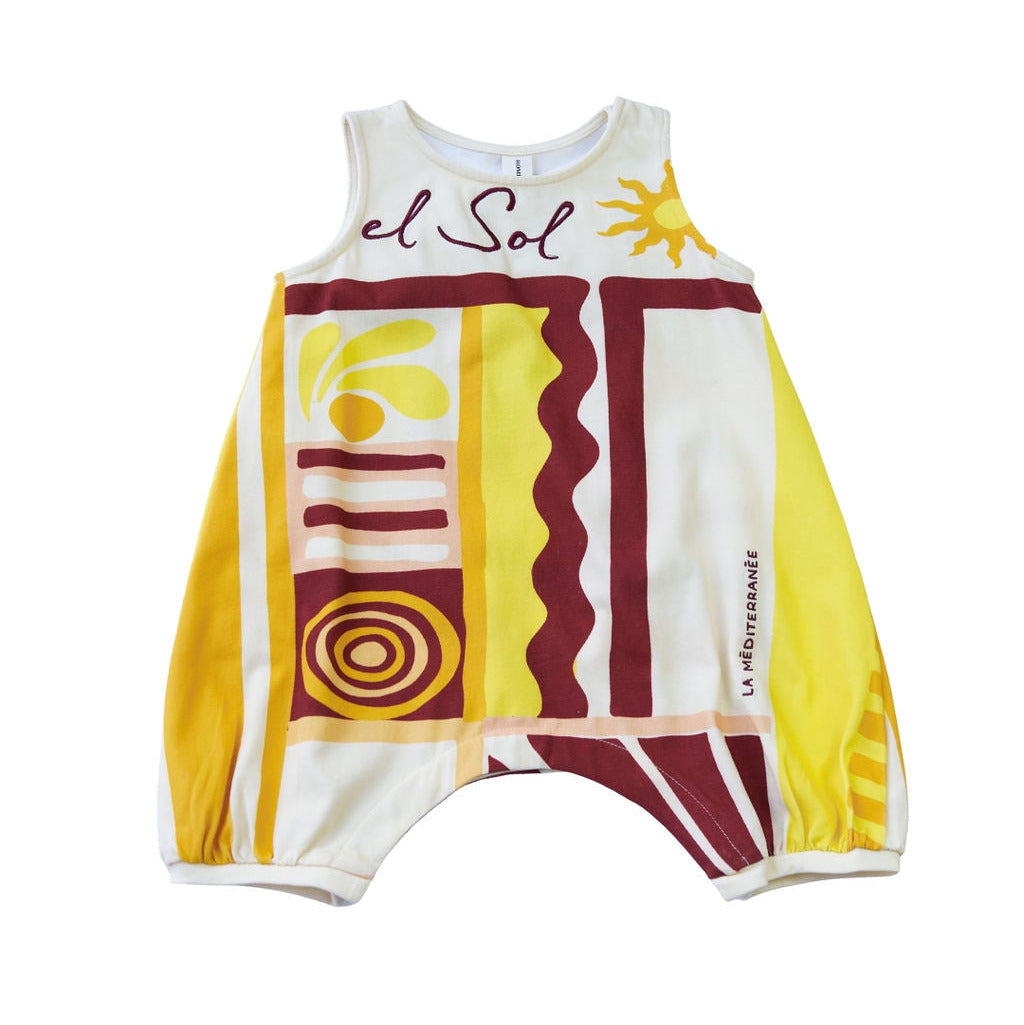 Terry Sleeveless Romper - Sol