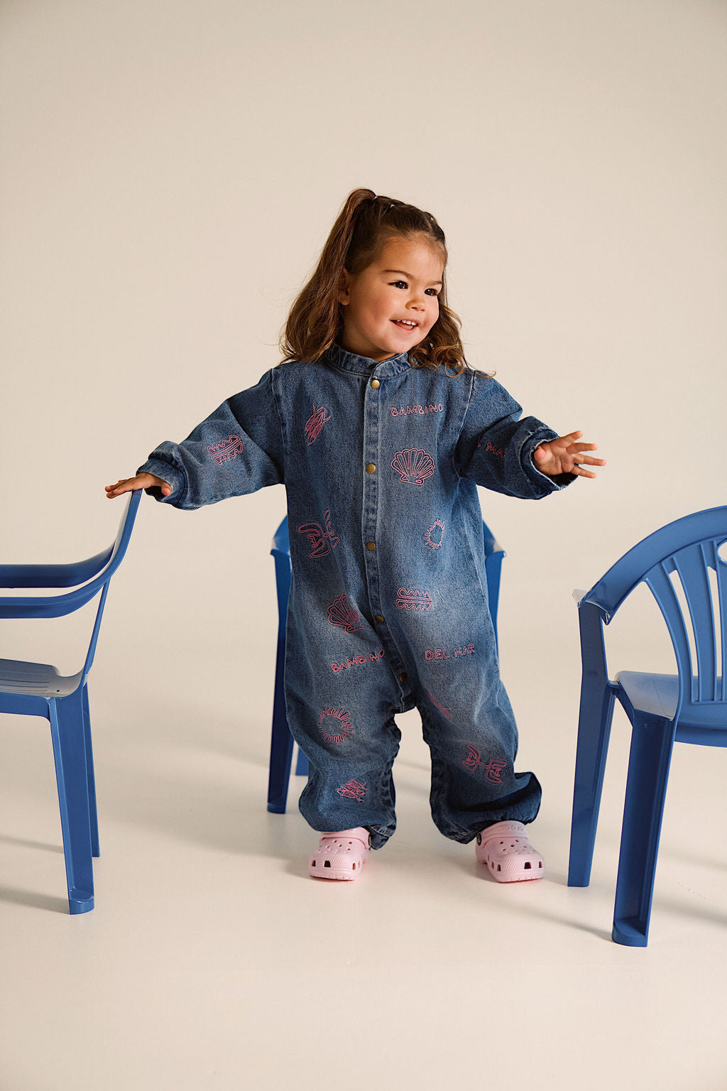 Denim Boiler Suit - Rosa