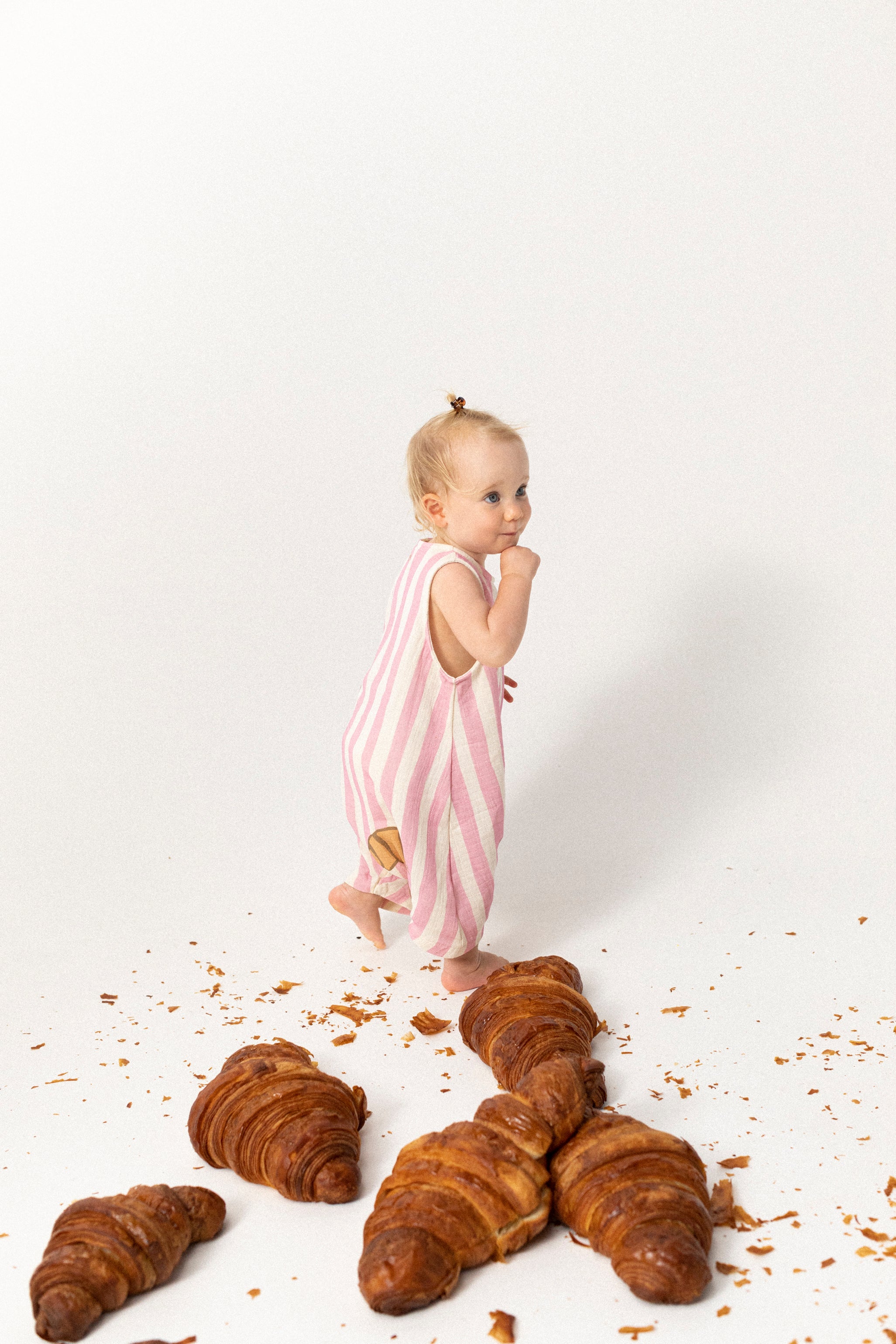 Crepe Baby Romper - Floss