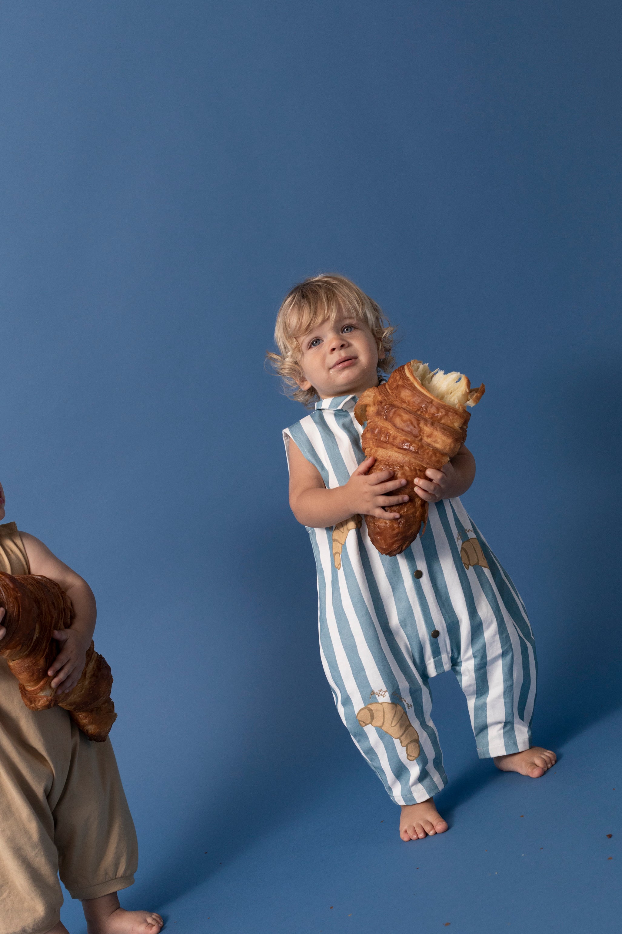 Sleeveless Baby Boiler Suit - Sky
