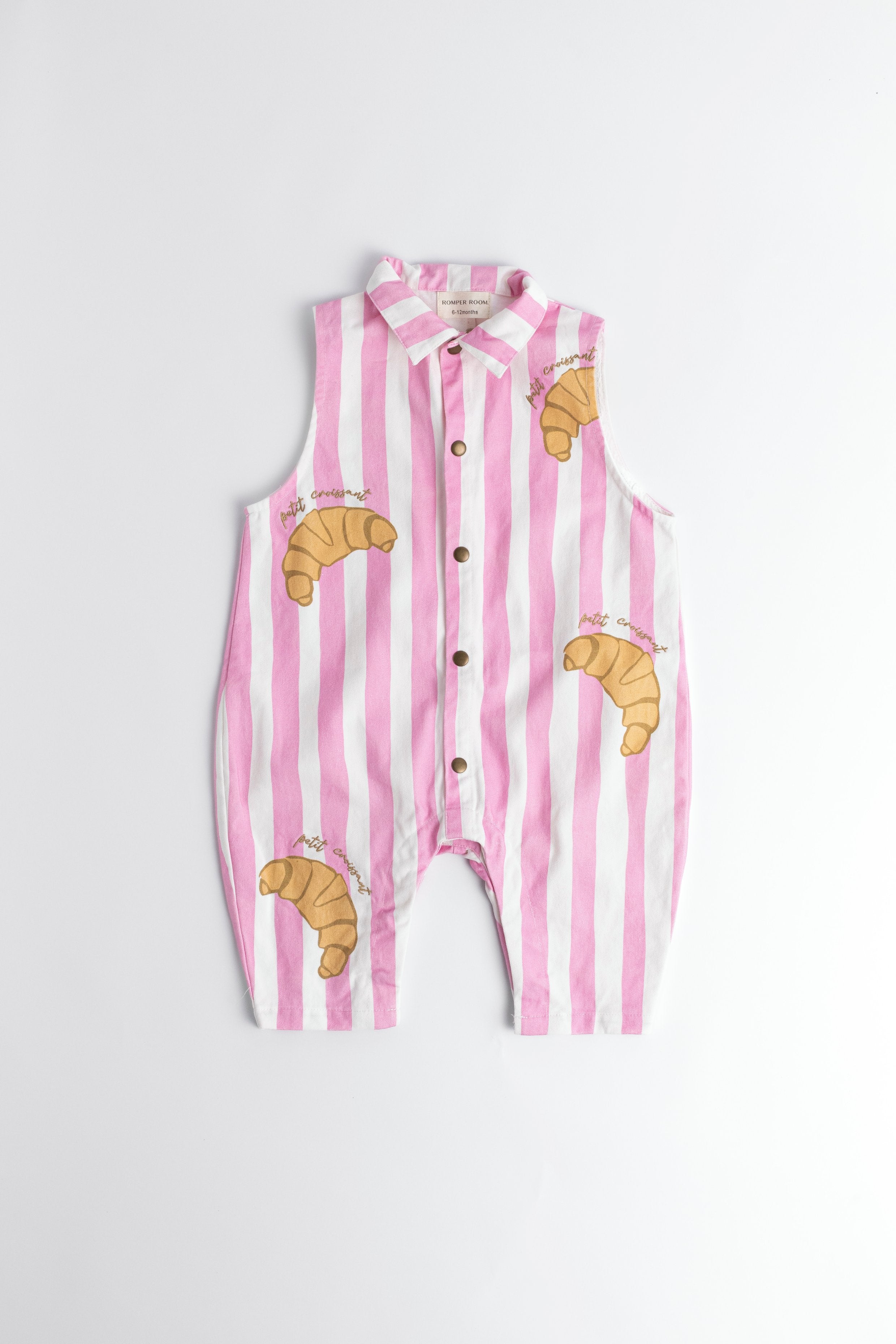 Sleeveless Baby Boiler Suit - Floss