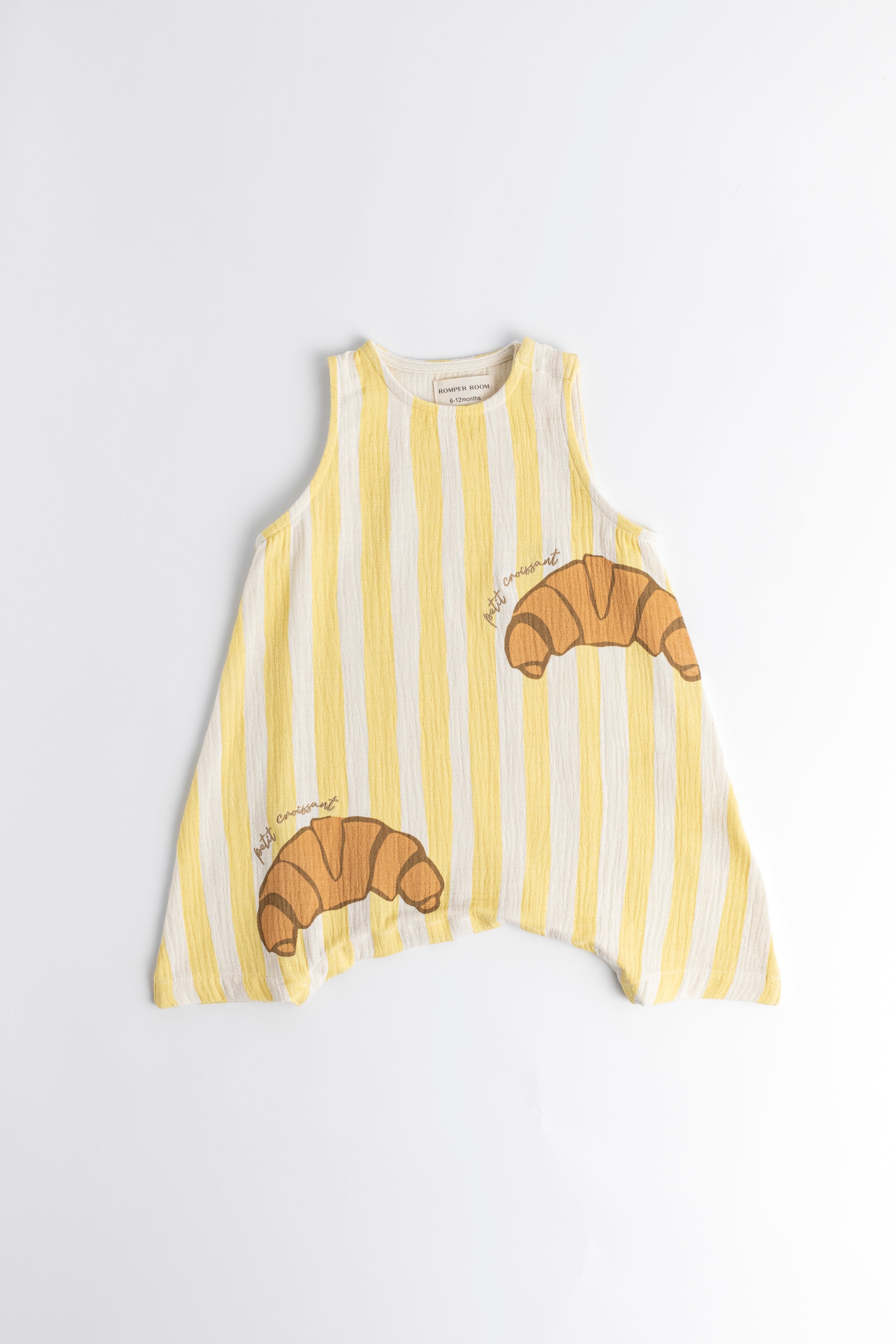 Crepe Baby Romper - Lemon