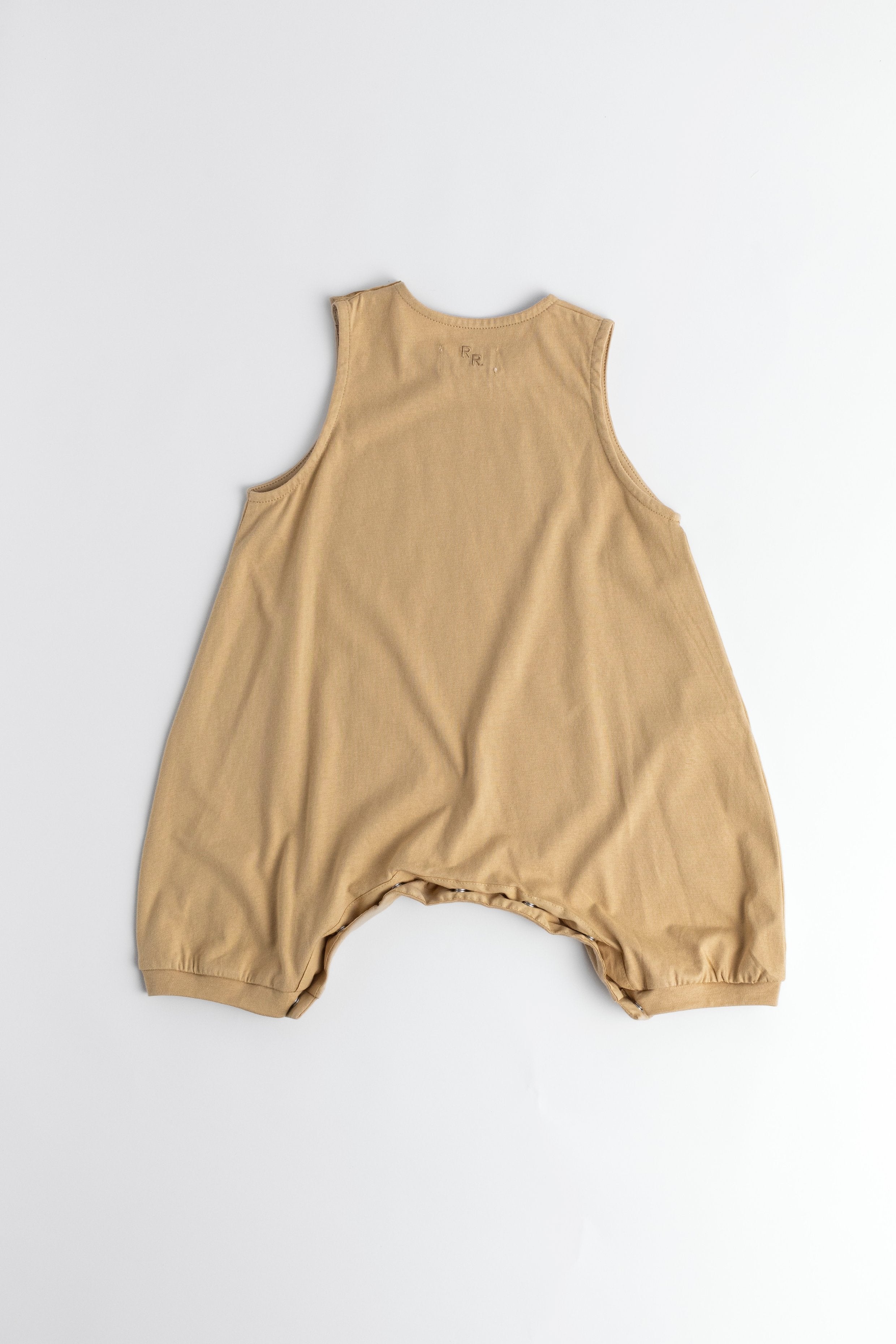 Jersey Short Sleeve Romper - Crème