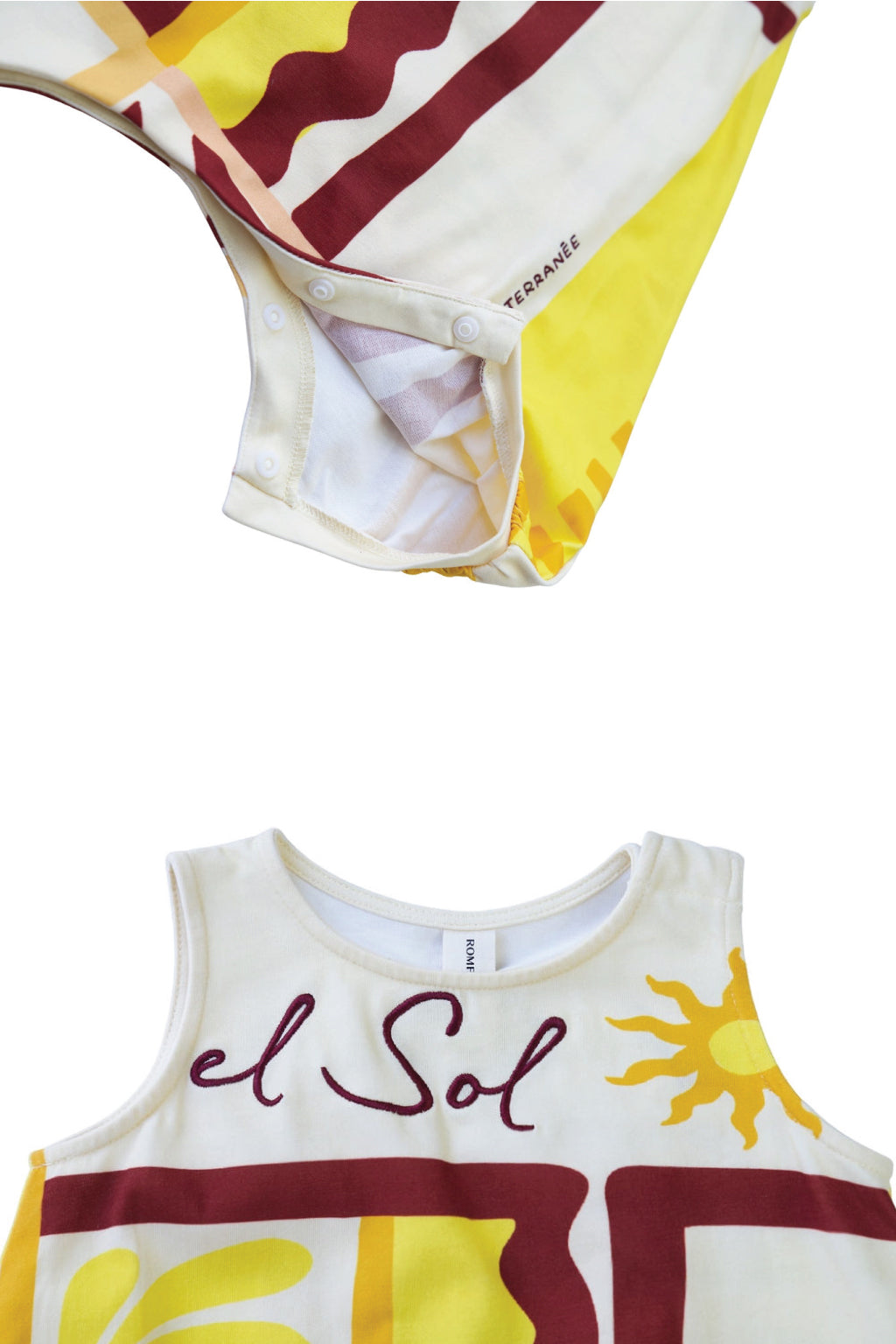 Terry Sleeveless Romper - Sol