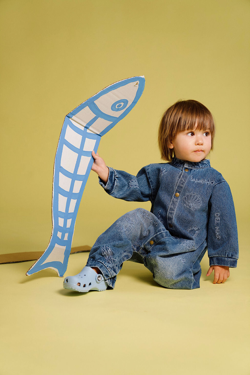 Denim Boiler Suit - Azure