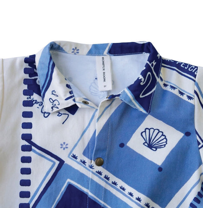 Cotton Boiler Suit - Azure